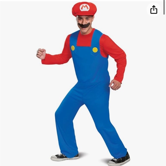 Halloween  Mario costume short sleeve red shirt instead of longsleeved - Picture 1 of 2